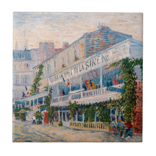Vincent van Gogh - Het restaurant van de la Sirene Tegeltje