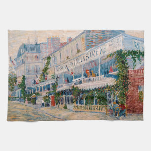 Vincent van Gogh - Het restaurant van de la Sirene Theedoek