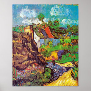 Vincent van Gogh Houses bij Auvers Poster