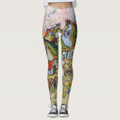 Vincent van Gogh - Houses en Afbeelding Leggings (Voorkant)