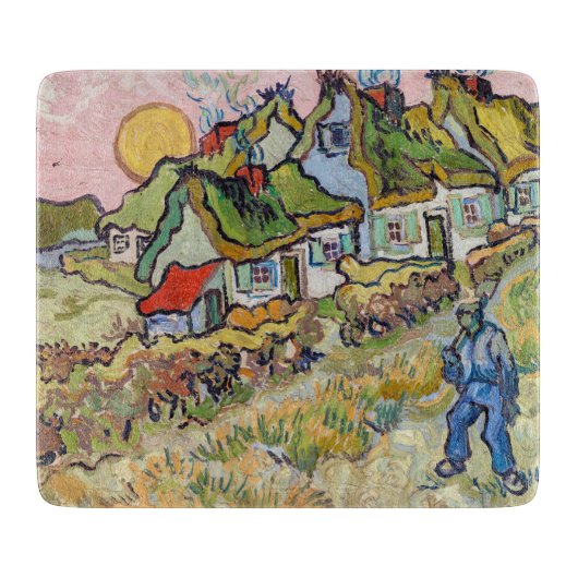 Vincent van Gogh - Houses en Afbeelding Snijplank (Voorkant)