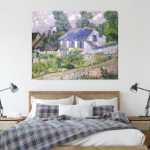 Vincent van Gogh Houses in Auvers Canvas Afdruk (Insitu (Slaapkamer))