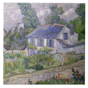  Vincent van Gogh Houses in Auvers Tegeltje