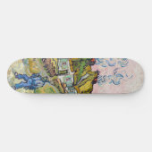 Vincent van Gogh - Huizen en Figuur Skateboard (Horizontaal)