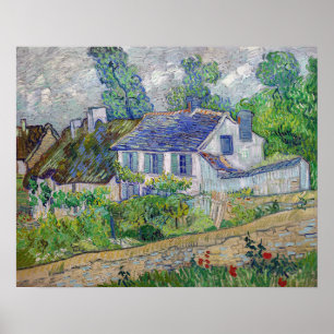 Vincent van Gogh - Huizen in Auvers Poster