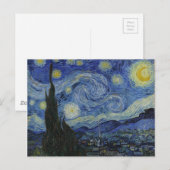 Vincent van Gogh Iconic Sterrennacht Briefkaart (Voorkant / Achterkant)