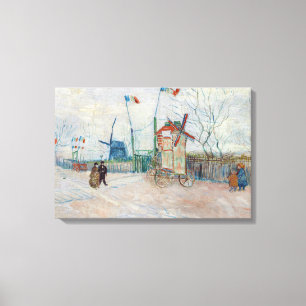 Vincent van Gogh - Impasse des Deux Freres Canvas Afdruk