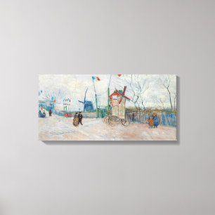 Vincent van Gogh - Impasse des Deux Freres Canvas Afdruk