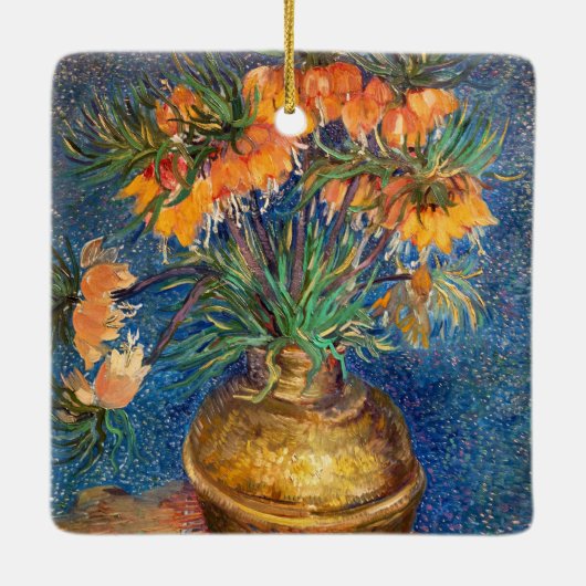 Vincent van Gogh - Imperial Fritillaries Keramisch Ornament (Achterkant)