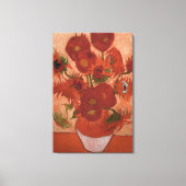 vincent van gogh impressionist sunflower fine art canvas afdruk (Voorkant)