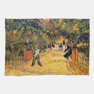 Vincent van Gogh - Ingang tot openbaar park, Arles Theedoek