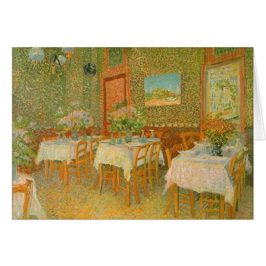 Vincent van Gogh - Interieur van een restaurant (Voorkant Horizontaal)