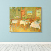 Vincent van Gogh - Interieur van een restaurant Canvas Afdruk (Insitu (Houten vloer))