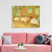 Vincent van Gogh - Interieur van een restaurant Canvas Afdruk (Insitu (Woonkamer))