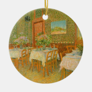 Vincent van Gogh - Interieur van een restaurant Keramisch Ornament