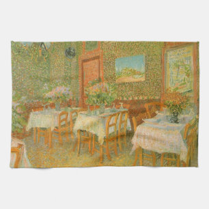 Vincent van Gogh - Interieur van een restaurant Theedoek