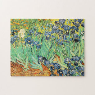 Vincent van Gogh Irise Flower Flowers blue green Legpuzzel
