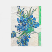 Vincent van Gogh IRISES EN ROZEN Fleece Deken (Voorkant)
