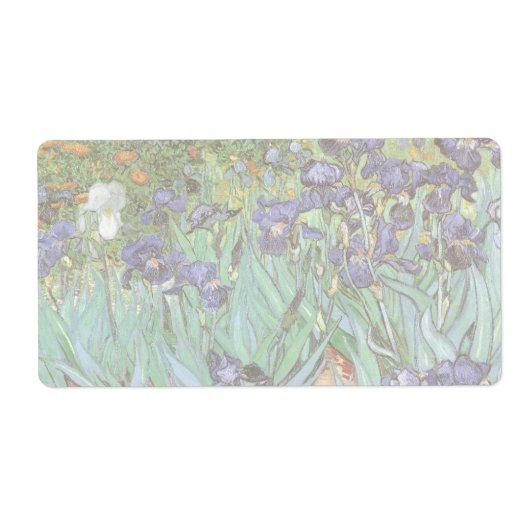 Vincent van Gogh - Irises Etiket (Voorkant)