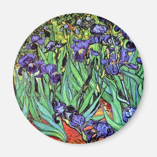 Vincent Van Gogh - Irises - Flower Lover Fine Art Magneet (Voorkant)