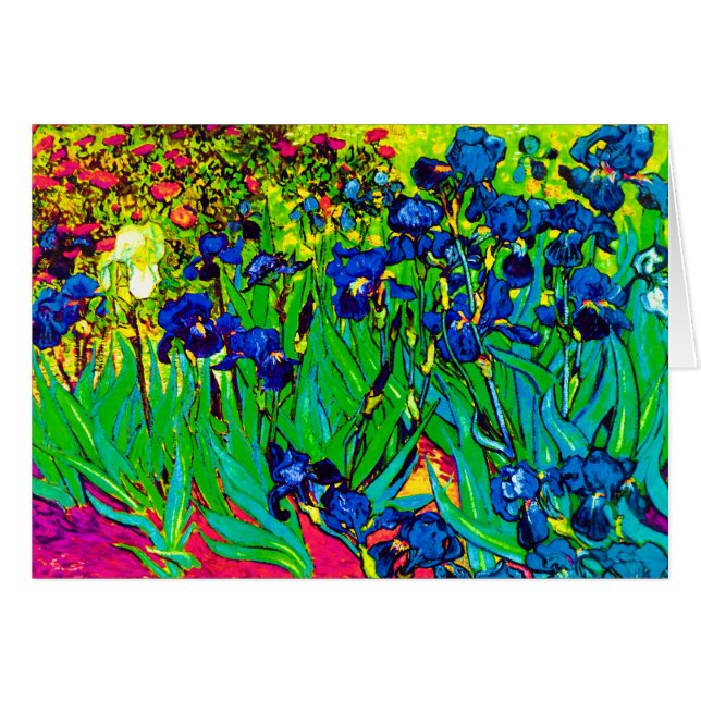 Vincent Van Gogh - Irises - Flower Lover Pop Art (Voorkant Horizontaal)