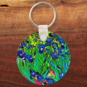 Vincent Van Gogh - Irises - Flower Lover Pop Art Sleutelhanger (Voorkant)