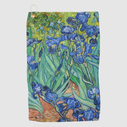 Vincent Van Gogh - Irises Golfhanddoek (Voorkant)