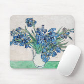 Vincent Van Gogh. Irises. Impressionisme floraal Muismat (Met muis)