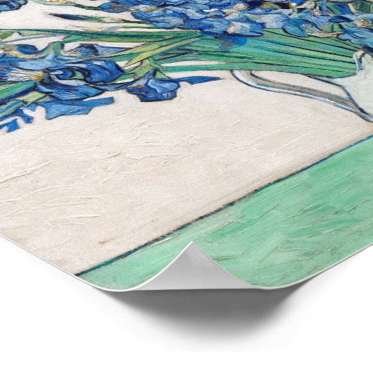 Vincent Van Gogh. Irises. Impressionisme floraal Poster (Hoek)