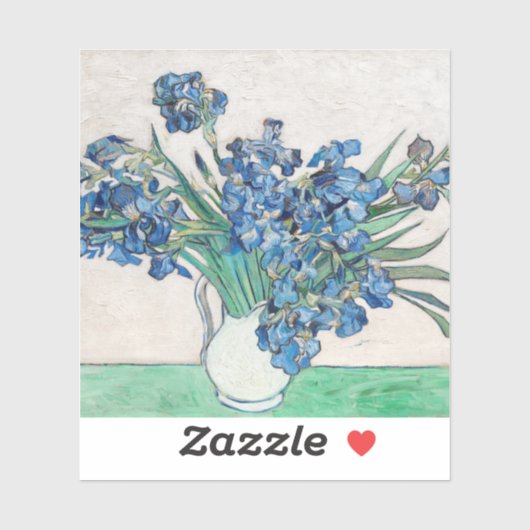 Vincent Van Gogh. Irises. Impressionisme floraal Sticker (Vel)