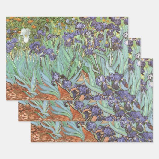Vincent van Gogh - Irises Inpakpapier Vel (Set)