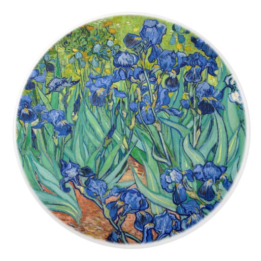 Vincent Van Gogh - Irises Keramische Knop (Voorkant)