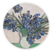 Vincent Van Gogh Irises  Keramische Knop (Voorkant)