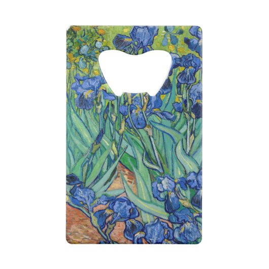 Vincent Van Gogh - Irises Kredietkaart Flessenopener (Achterkant)