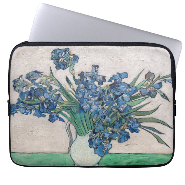 Vincent van Gogh - Irises Laptop Sleeve (Voorkant)