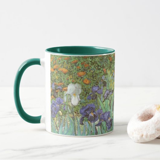Vincent van Gogh - Irises Mok (Met donut)