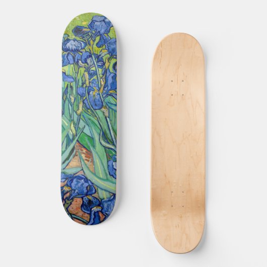 Vincent Van Gogh - Irises Skateboard (Voorkant)