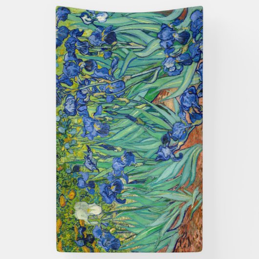 Vincent Van Gogh - Irises Spandoek (Verticaal)