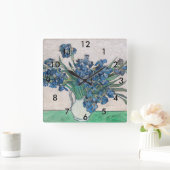 Vincent van Gogh - Irises Vierkante Klok (Huis)