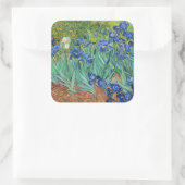 Vincent Van Gogh - Irises Vierkante Sticker (Tas)