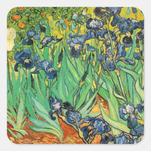 Vincent van Gogh, Irises Vierkante Sticker