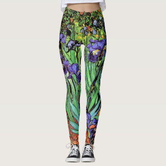 Vincent Van Gogh - Irissen - Bloemliefhebber Kunst Leggings