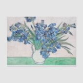 Vincent van Gogh Irissen. Impressionisme blauwe bl Tissuepapier (Voorkant)