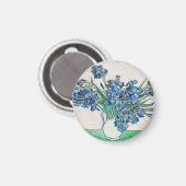 Vincent Van Gogh Irissen. Impressionisme floraal Magneet (Voorkant / Achterkant)