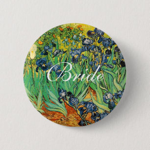Vincent van Gogh,Irissen Ronde Button 5,7 Cm