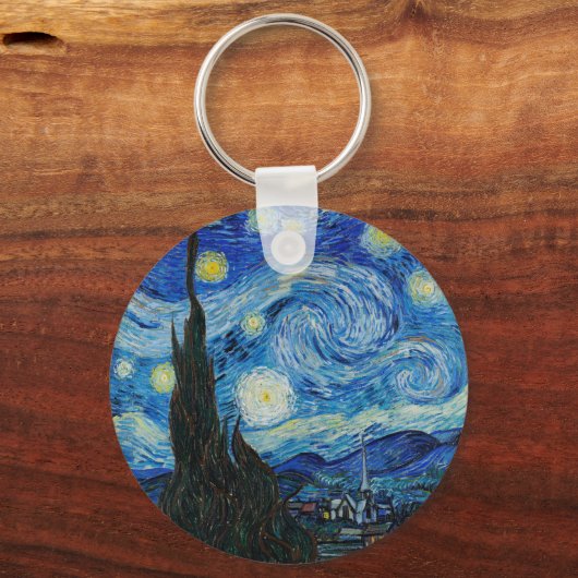 Vincent Van Gogh is de Sterrennacht Sleutelhanger (Voorkant)