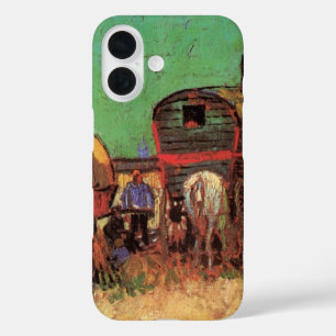 Vincent van Gogh - Kampement van zigeuners woonwag iPhone 16 Hoesje