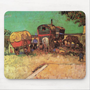Vincent van Gogh - Kampement van zigeuners woonwag Muismat