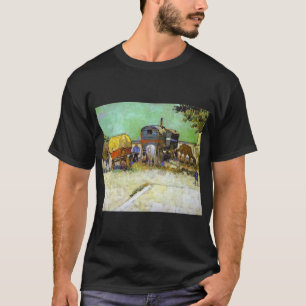 vincent van gogh kampt met caravans zigeunerkamp b t-shirt
