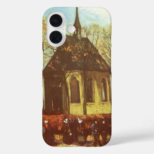 Vincent van Gogh - Kapel in Nuenen, Kerkbezoekers Case-Mate iPhone Case (Achterkant)